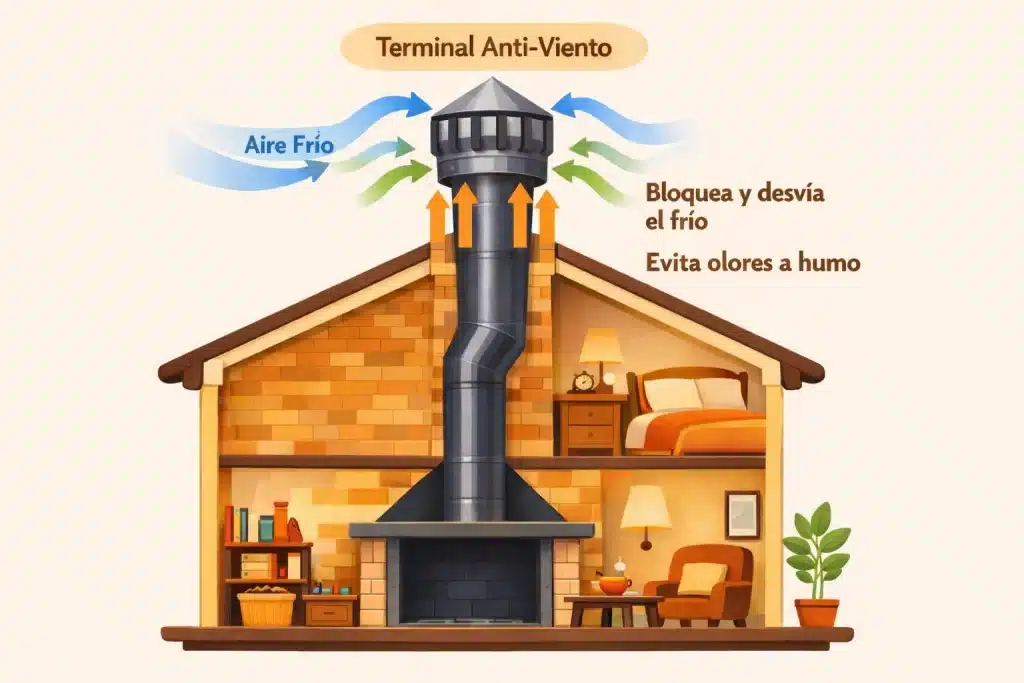 por qué tu chimenea huele a humo cuando está apagada