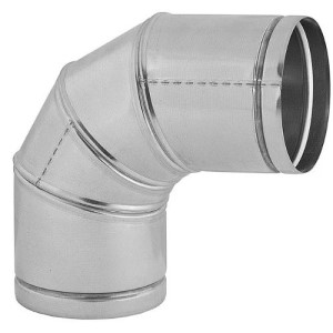 Codo 90º galva ajustable