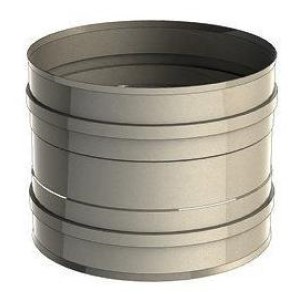 Manguito hembra-hembra para tubos de acero inox